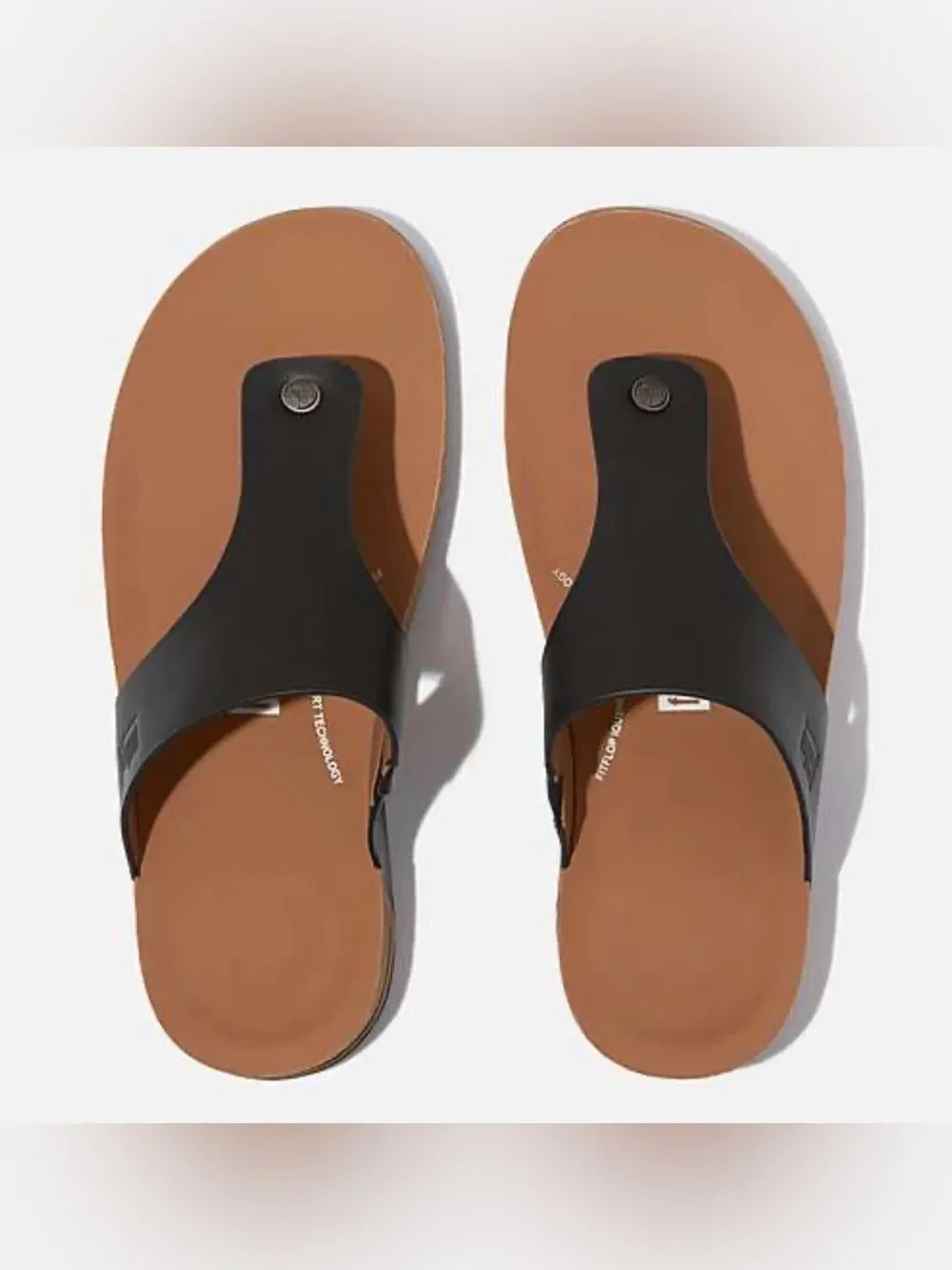 Fitflop iQushion Mens Leather Toe-Post Sandals